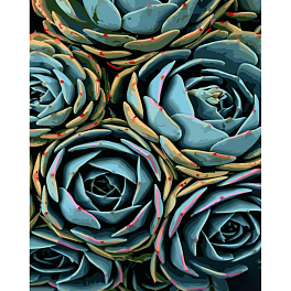 Картина по номерам Синие цветы (40х50 см)