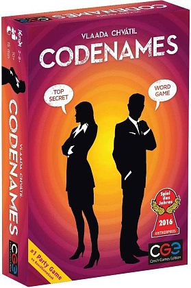 Настільна гра Кодові Імена (Codenames) (EN), бренду Czech Games Edition, для 2-12 гравців, час гри < 30хв. - KUBIX