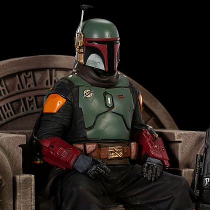 Статуетка Бобб Фетт на троні. Зоряні війни (STAR WARS Boba Fett on Throne) - 5 - KUBIX