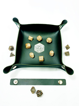 Лоток для кубиків D20 зелений Dice Tray, бренду Планета Ігор - 6 - KUBIX