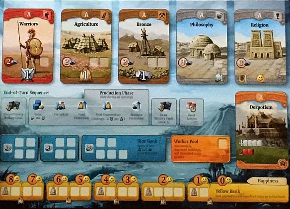 Настольная игра Through the Ages: A New Story of Civilization (Сквозь эпохи: Новая история цивилизации) (EN), бренду Czech Games Edition, для 2-4 гравців, час гри > 60мин. - 3 - KUBIX