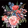 Картина за номерами Вінтажна квіткова акварель (40х40 см)