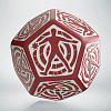 Кубик D12 Hit Location Red & white die
