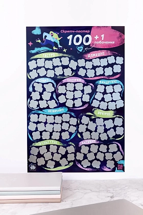 Настільна гра Скретч постер "100+1 побачення" (Scratch poster "100+1 date"), бренду Fun Games Shop, для 2-2 гравців - 2 - KUBIX