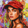 Картина по номерам Дівчина арт (40х40 см)