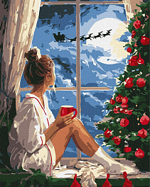 Картина по номерам Різдвяний вечір (40х50 см)