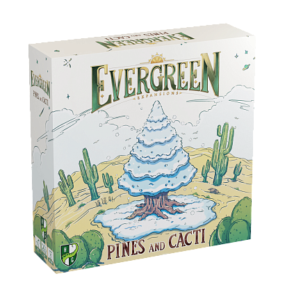 Настільна гра Evergreen: Pines and Cacti, бренду Games 7Days, для 1-4 гравців, час гри < 60хв. - KUBIX