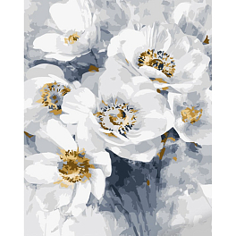 Картина за номерами Букет білих квітів (40х50 см)