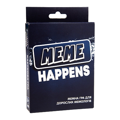 Настільна гра Meme Happens, бренду Strateg, для 3-5 гравців, час гри < 30хв. - KUBIX