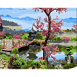 Миниатюра товара Картина по номерам Японский сад (30х40 см) - 1