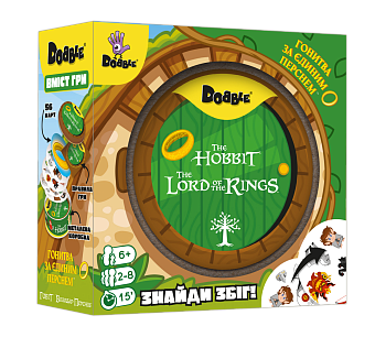 Настольная игра Доббль. Обладатель Колец и Гобит (Dobble: The Lord of the Rings & Hobbit)