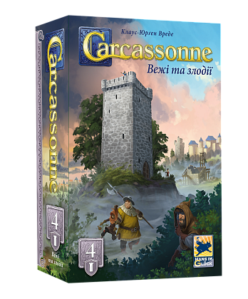 Настольная игра Каркасон №4. Башни и воры (Carcassonne: The Tower), бренду Feelindigo, для 2-6 гравців, час гри < 30мин. - KUBIX