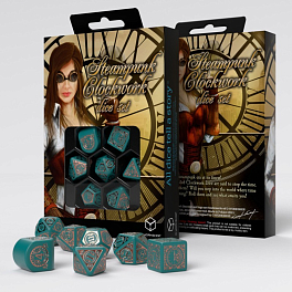 Набор кубиков Steampunk Clockwork Nautical Apparatus Modern Dice Set