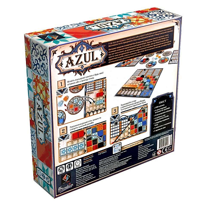 Настільна гра Азул (Azul), бренду Next Move Games, для 2-4 гравців, час гри < 30хв. - 2 - KUBIX