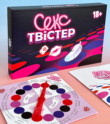 Настільна гра Секс Твістер, бренду Fun Games Shop, для 2-6 гравців, час гри < 30хв. - KUBIX