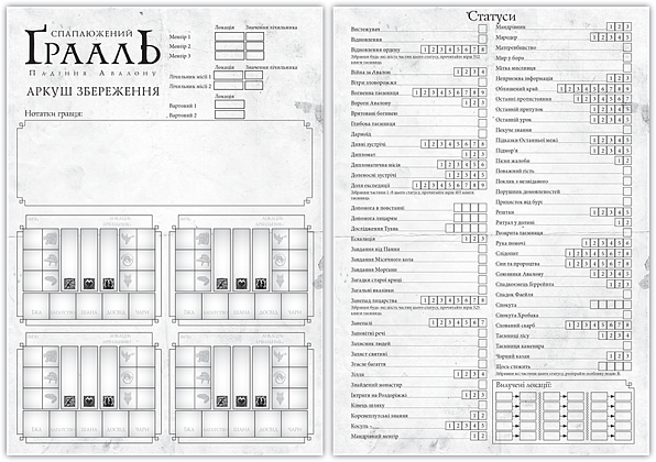 Настільна гар Спаплюжений Грааль. Падіння Авалону (Tainted Grail: The Fall of Avalon), бренду Kilogames, для 1-4 гравців, час гри > 60хв. - 20 - KUBIX
