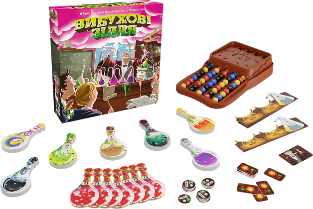 Настільна гра Вибухові зілля (Potion Explosion), бренду Games 7Days, для 2-4 гравців, час гри < 30хв. - 2 - KUBIX