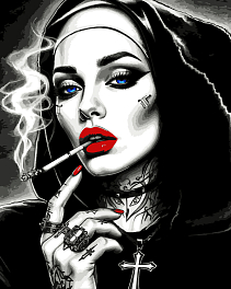 Картина по номерам Монахиня (50×60 см) Картина по номерам Монахиня (50×60 см)