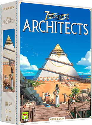 Настольная игра 7 Wonders Architects (FR) (+ укр. наклейки+QR-код с укр. правилами), бренду Asmodee, для 2-7 гравців, час гри < 30мин. - KUBIX
