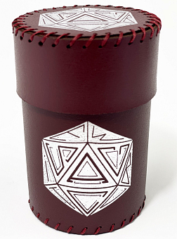 Стакан для кубиков D20 бордового цвета Dice Cup - KUBIX Стакан для кубиков D20 бордового цвета Dice Cup