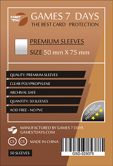 Протекторы Games7Days (50 x 75 мм) Premium Sails of Glory (100 шт) - KUBIX Протекторы Games7Days (50 x 75 мм) Premium Sails of Glory (100 шт)