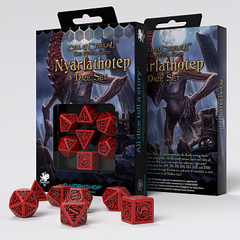 Набор кубиков COC The Outer Gods Nyarlathotep Dice Set (7) - KUBIX Набор кубиков COC The Outer Gods Nyarlathotep Dice Set (7)