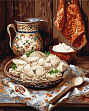 Миниатюра товара Картина по номерам Вкусные вареники (40х50 см) - 1