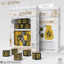 Набор кубиков с мешочком Harry Potter. Hufflepuff Dice & Pouch