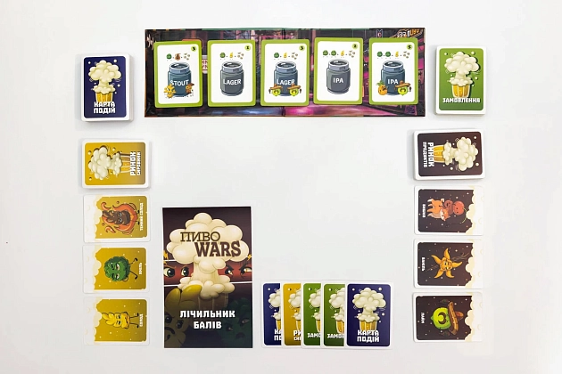 Настільна гра Пиво Wars, бренду Fun Games Shop, для 2-5 гравців, час гри < 30хв. - 8 - KUBIX