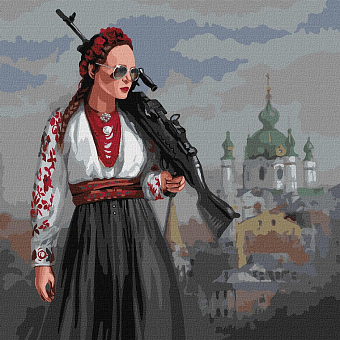 Картина по номерам Красуня терпіти не буде! (40х40 см)