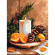 Мініатюра товару Картина за номерами Апельсиновий затишок (30х40 см) - 1