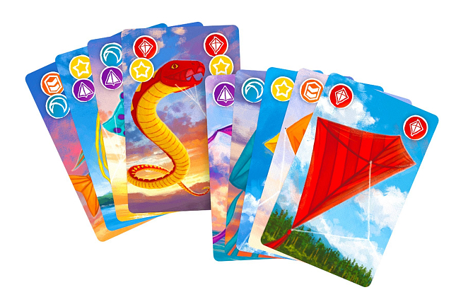 Настольная игра Воздушные змеи (Kites), бренду Woodcat, для 2-6 гравців, час гри < 30мин. - 4 - KUBIX