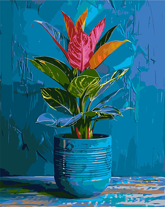 Картина по номерам Тропічна квітка (40х50 см), бренду Origami - KUBIX