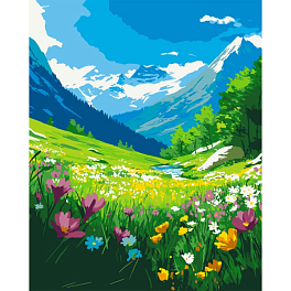 Картина за номерами Альпійська весна (40х50 см)
