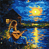 Картина по номерам Ночная мелодия (40х40 см)