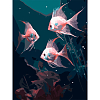 Картина по номерам Яркие рыбы (30х40 см)