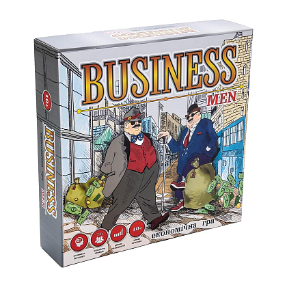 Настільна гра Business Men (Монополія), бренду Strateg, для 2-6 гравців, час гри < 30хв. - KUBIX