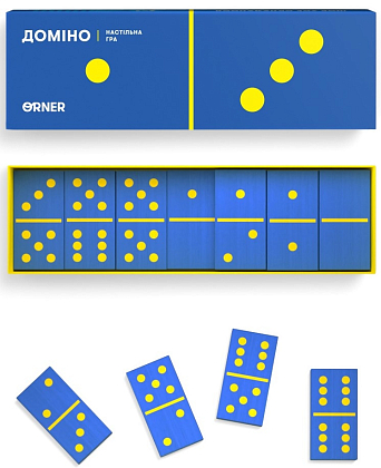 Настільна гра Доміно, бренду ORNER, для 2-4 гравців, час гри < 30хв. - KUBIX