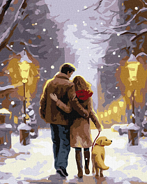 Картина по номерам Сімейна прогулянка (40х50 см)