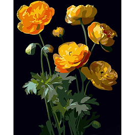 Картина за номерами Жовті квітки (40х50 см)