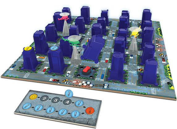 Настольная игра Погоня: полиция против похитителя (City chase), бренду Games 7Days, для 2-4 гравців, час гри < 30мин. - 2 - KUBIX