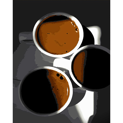 Картина по номерам Кофе с утра (40х50 см), бренду Strateg - KUBIX