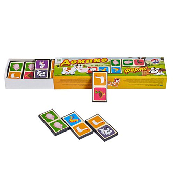 Настольная игра Домино "Ферма" - KUBIX Настольная игра Домино "Ферма"