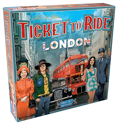 Настільна гра Ticket to Ride: London (Квиток на потяг. Лондон) (EN), бренду Days of Wonder, для 2-4 гравців, час гри < 30хв. - KUBIX