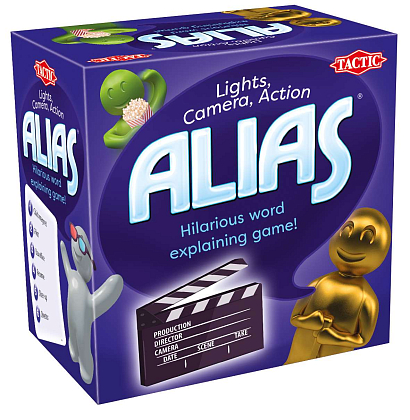 Настільна гра Аліас: Світло, камера, мотор (Alias: Lights, Camera, Action) (EN), бренду Tactic, для 3-12 гравців, час гри < 30хв. - KUBIX