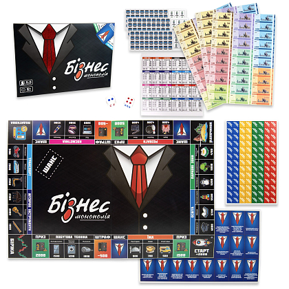 Настільна гра Бізнес (Монополія), бренду Strateg, для 2-4 гравців, час гри < 30хв. - 2 - KUBIX