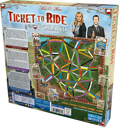 Настільна гра Ticket to Ride. Poland (Квиток на потяг: Польша) (EN), бренду Days of Wonder, для 2-4 гравців, час гри < 30хв. - 2 - KUBIX