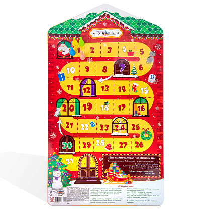 Настольная игра Рождественский адвент-календарь с заданиями, бренду Strateg, для 1-1 гравців - 2 - KUBIX