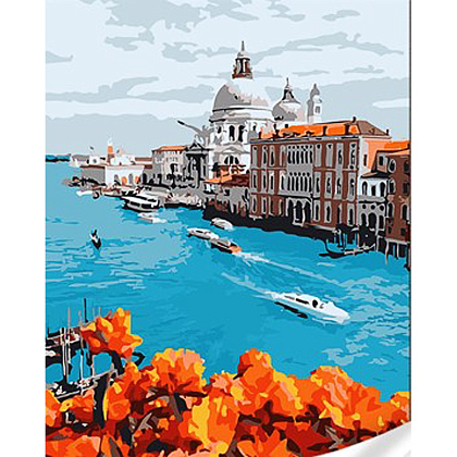 Картина за номерами Венеція - місто на воді (30х40 см), бренду Strateg - KUBIX