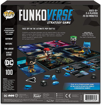 Настольная игра Funkoverse Strategy Game: DC 100 4 Pack (EN), бренду Funko, для 2-4 гравців, час гри < 30мин. - 5 - KUBIX